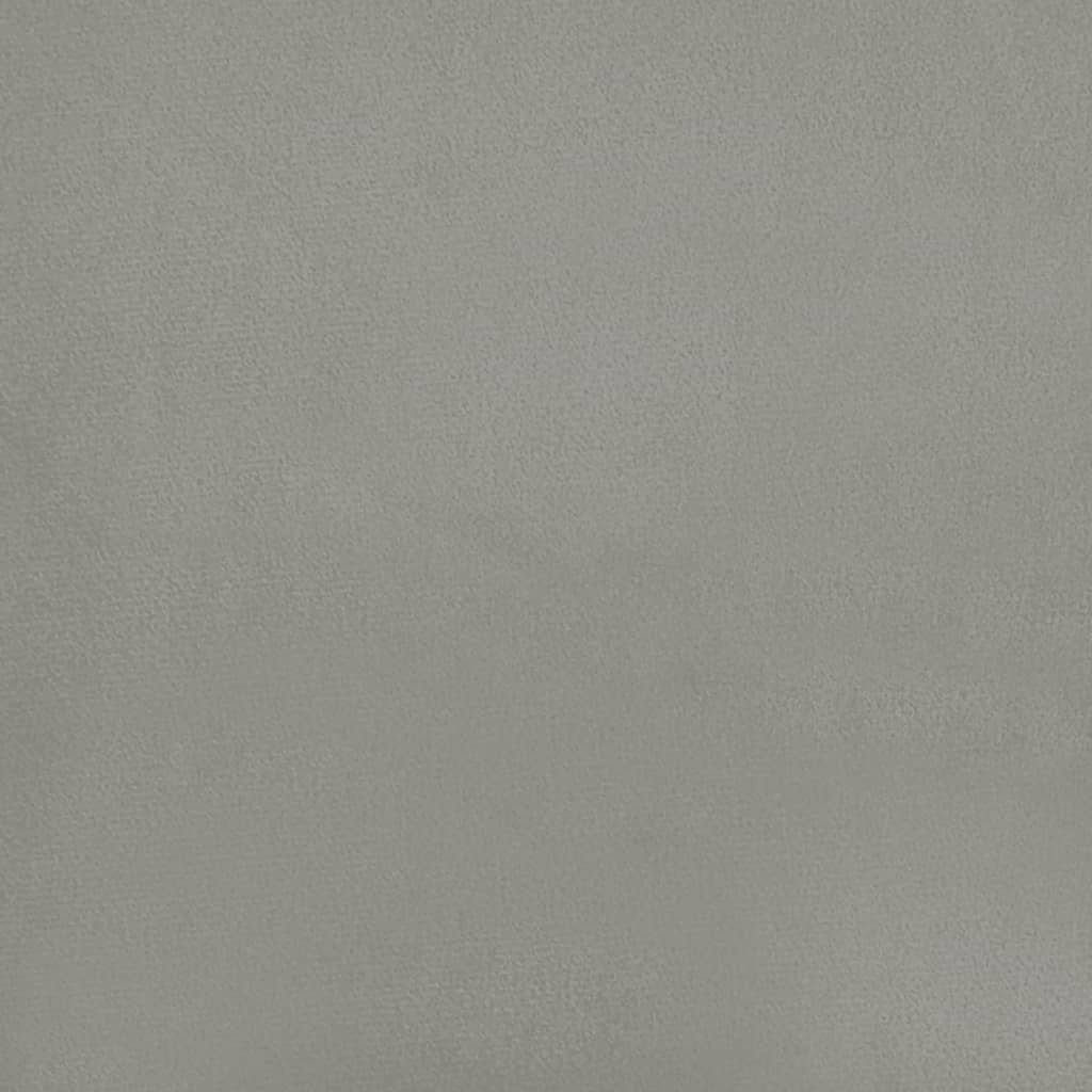 Testiera Grigio Chiaro 144x5x78/88 cm in Velluto | homemem39