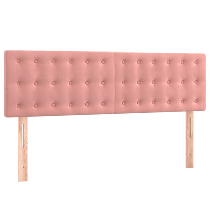 Testiera Rosa 144x5x78/88 cm in Velluto | homemem39
