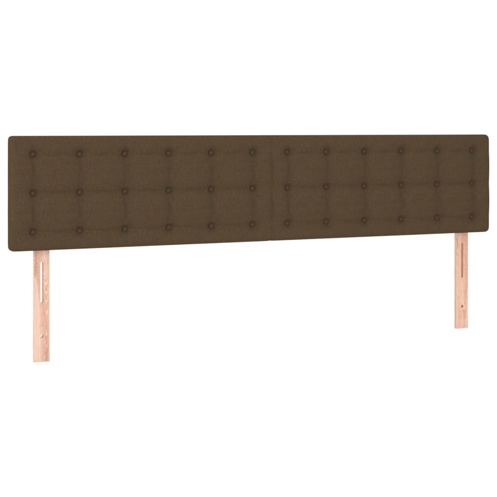 Testiera Marrone Scuro 160x5x78/88 cm in Tessuto | homemem39