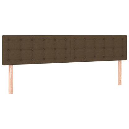 Testiera Marrone Scuro 160x5x78/88 cm in Tessuto | homemem39