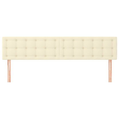 Testiera 2 pz Crema 90x5x78/88 cm in Similpelle - homemem39