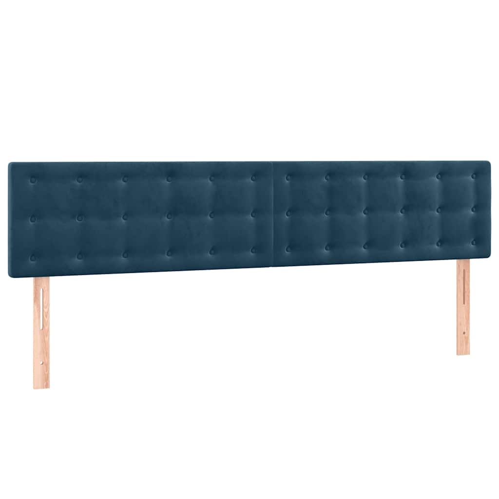 Testiera Blu Scuro 180x5x78/88 cm in Velluto | homemem39