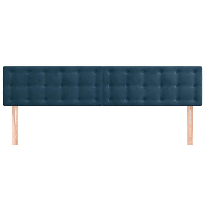 Testiera Blu Scuro 180x5x78/88 cm in Velluto | homemem39