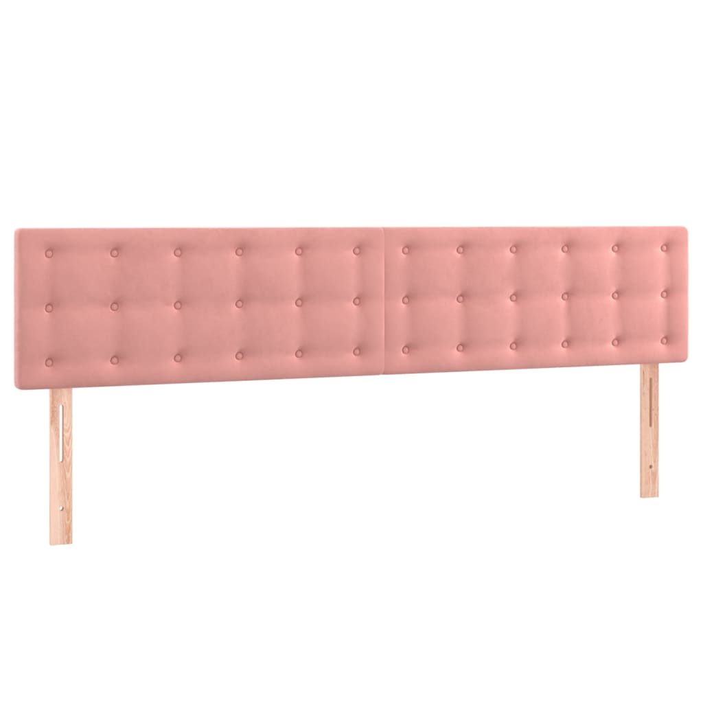 Testiera Rosa 180x5x78/88 cm in Velluto | homemem39