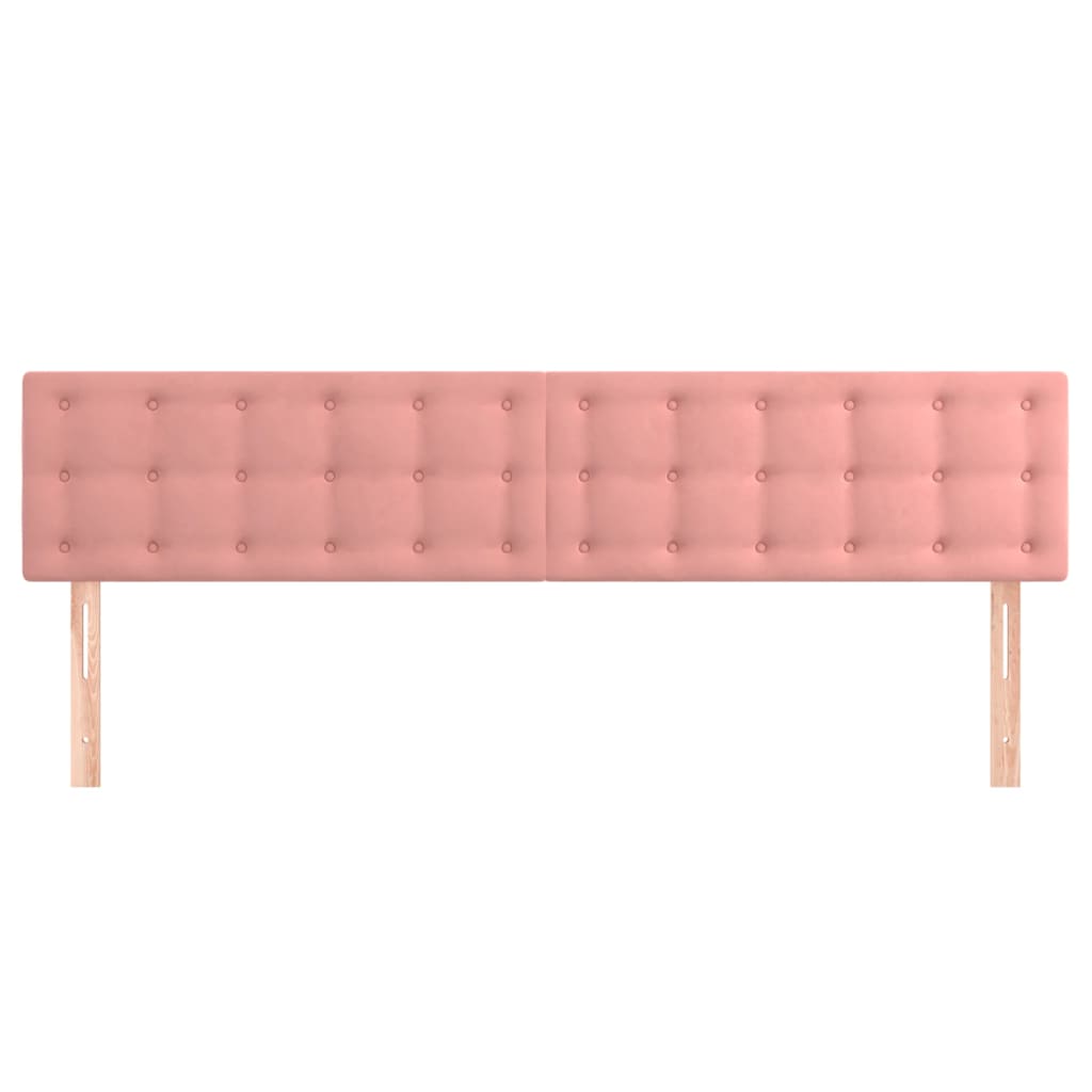Testiera Rosa 180x5x78/88 cm in Velluto | homemem39