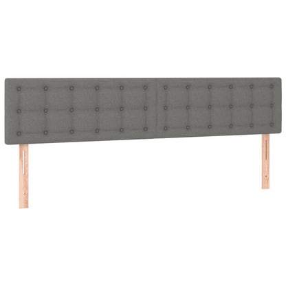 Testiera Grigio Scuro 200x5x78/88 cm in Tessuto | homemem39