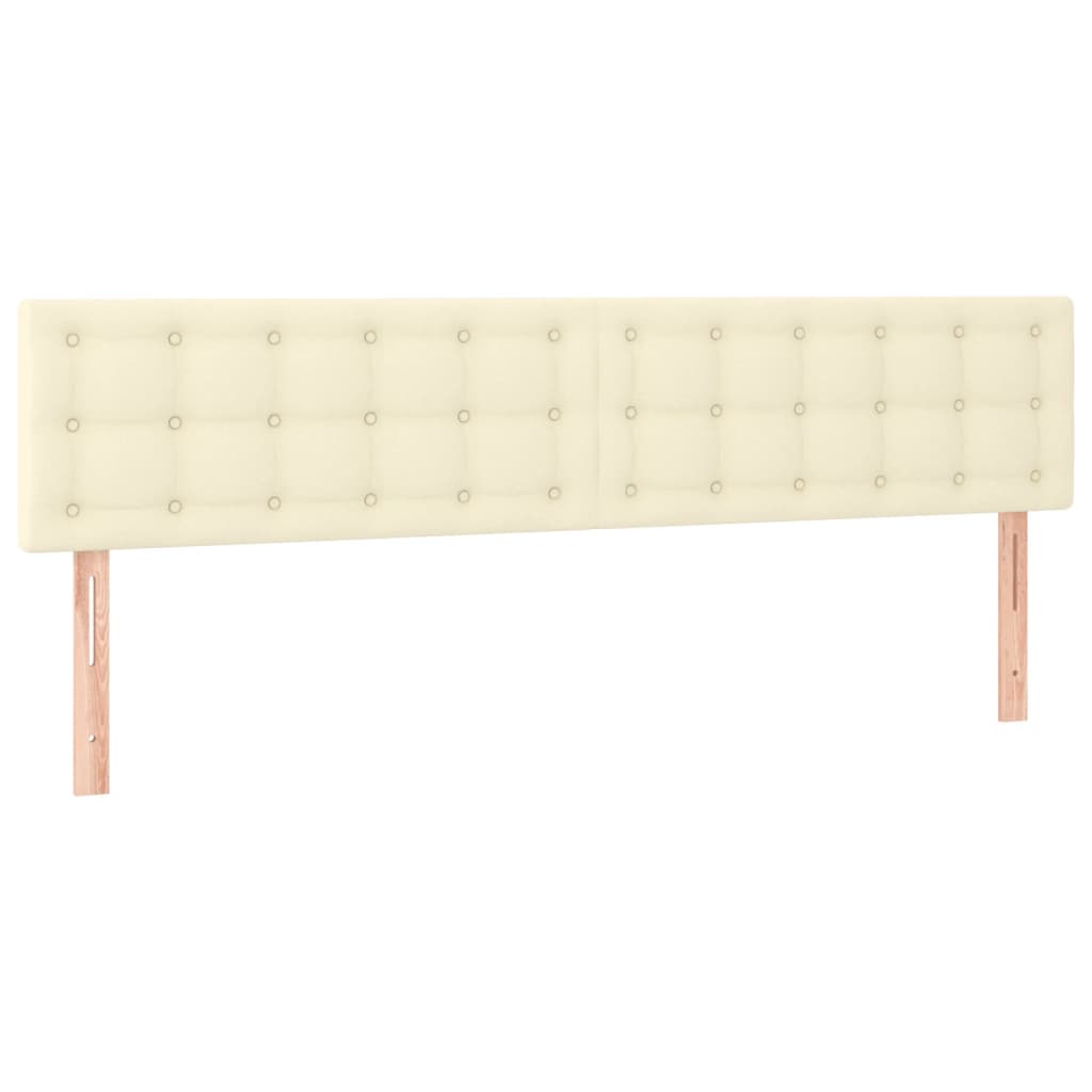 Testiere 2 pz Crema 100x5x78/88 cm in Similpelle