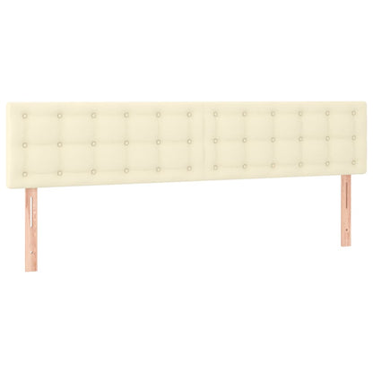 Testiere 2 pz Crema 100x5x78/88 cm in Similpelle