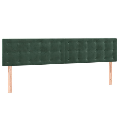 Testiere 2 pz Verde Scuro 100x5x78/88 cm in Velluto - homemem39