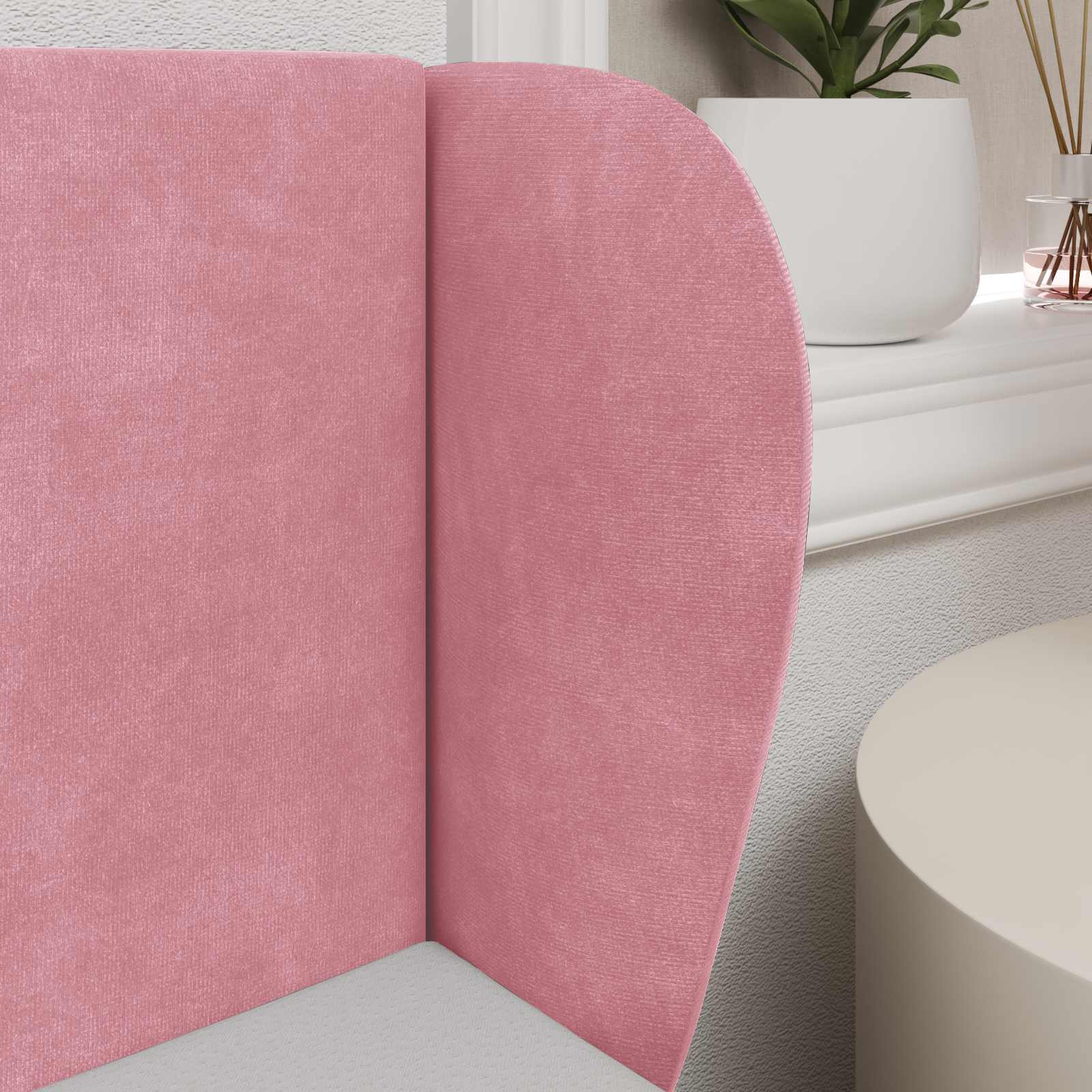Orecchia della Testata Rosa 40 x 23 x 6 cm Velluto | homemem39