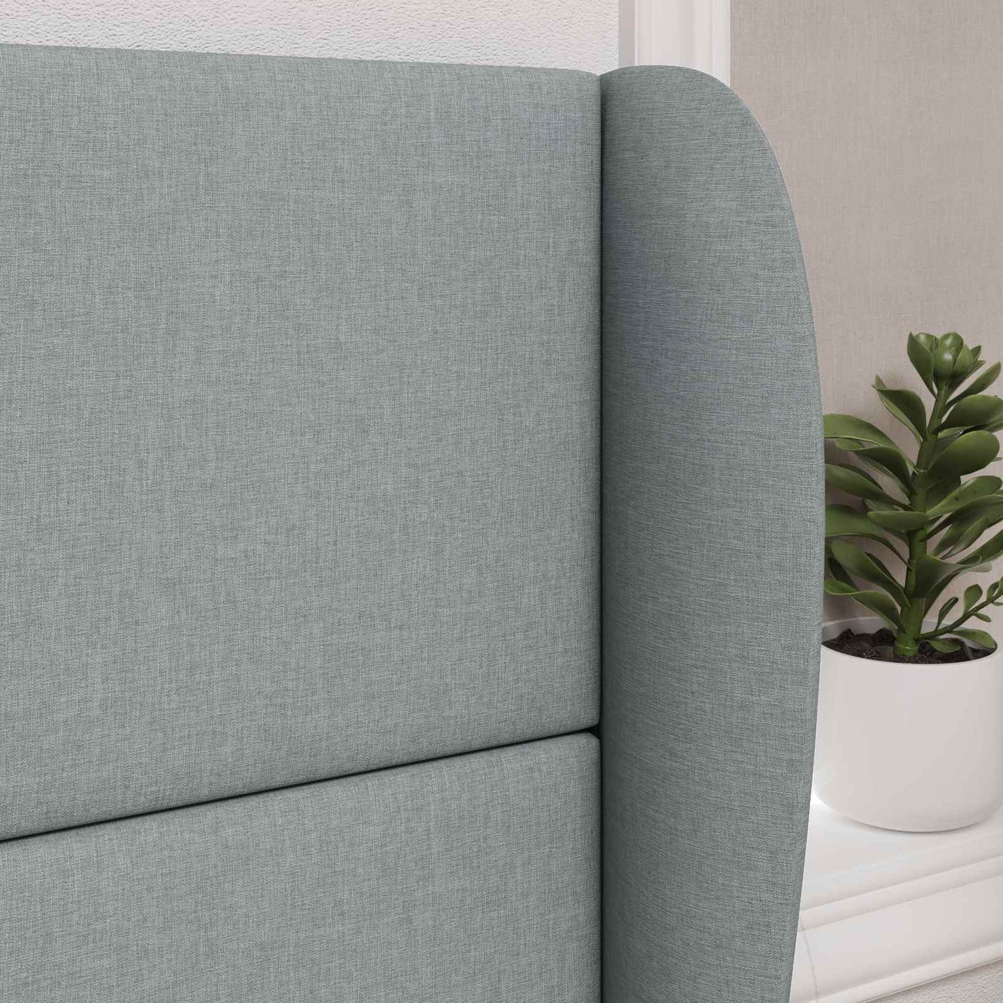 Orecchia della Testata Grigio chiaro 80 x 23 x 6 cm Tessuto | homemem39