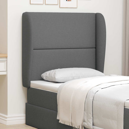 Orecchia della Testata Grigio Sfumato 80 x 23 x 6 cm Tessuto | homemem39