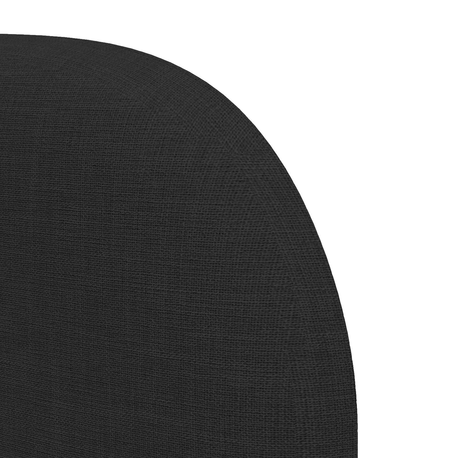 Orecchia della Testata Nero 80 x 23 x 6 cm Tessuto | homemem39
