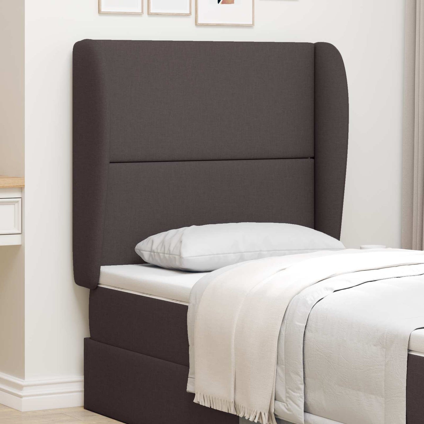 Orecchia della Testata Marrone 80 x 23 x 6 cm Tessuto | homemem39