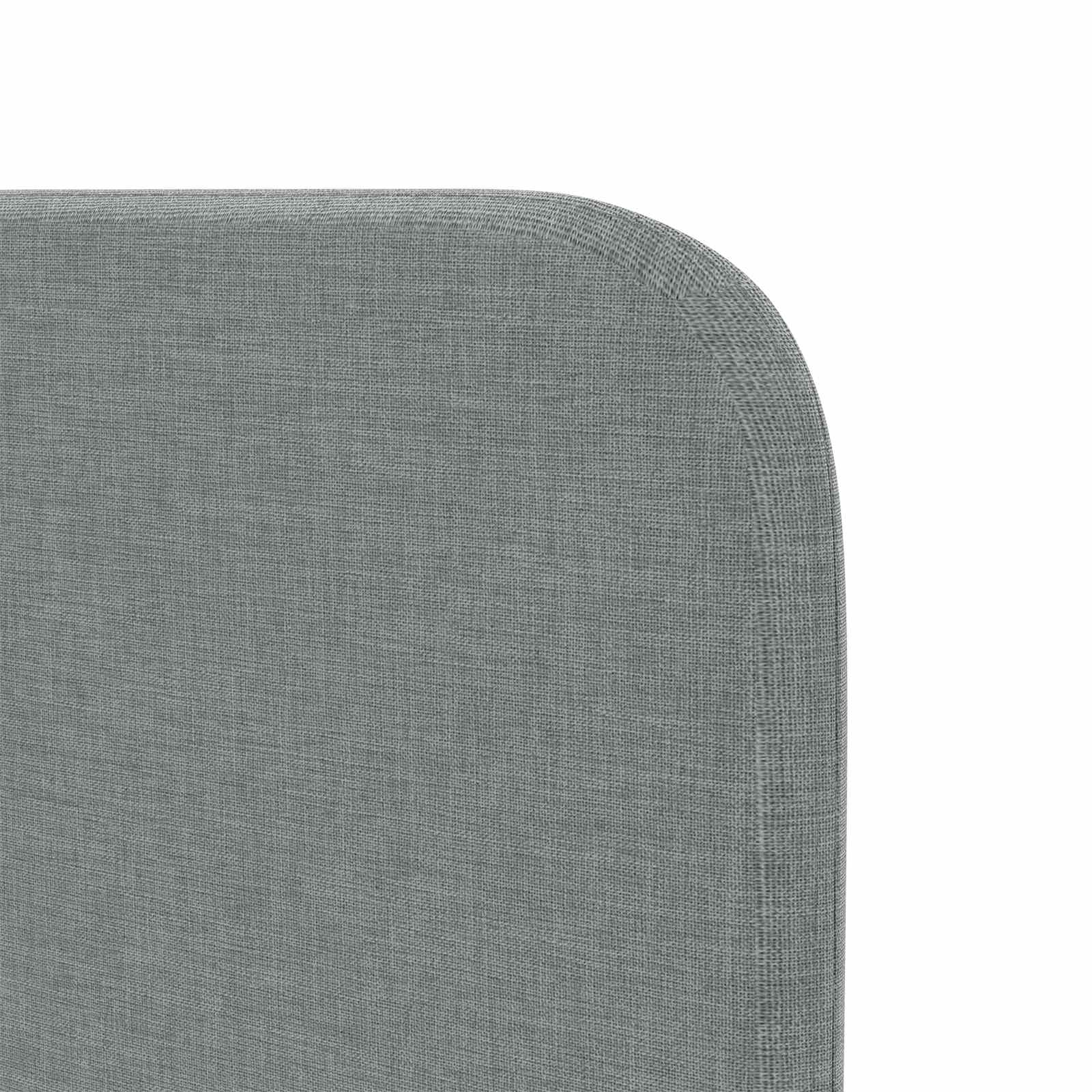 Orecchia della Testata Grigio chiaro 80 x 16 x 4 cm Tessuto | homemem39