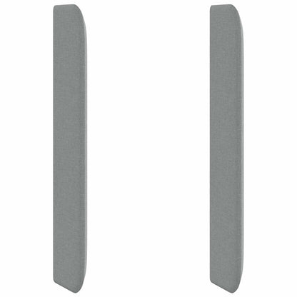 Orecchia della Testata Grigio chiaro 80 x 16 x 4 cm Tessuto | homemem39
