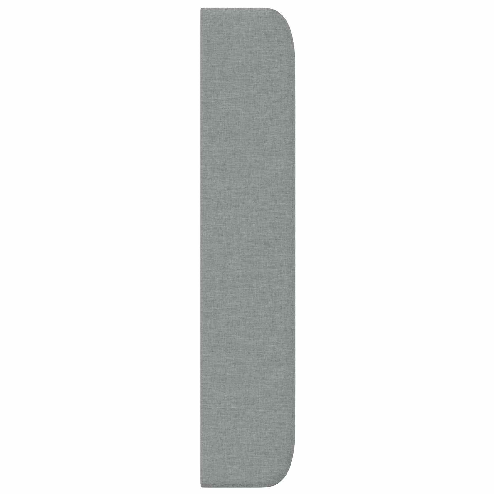 Orecchia della Testata Grigio chiaro 80 x 16 x 4 cm Tessuto | homemem39