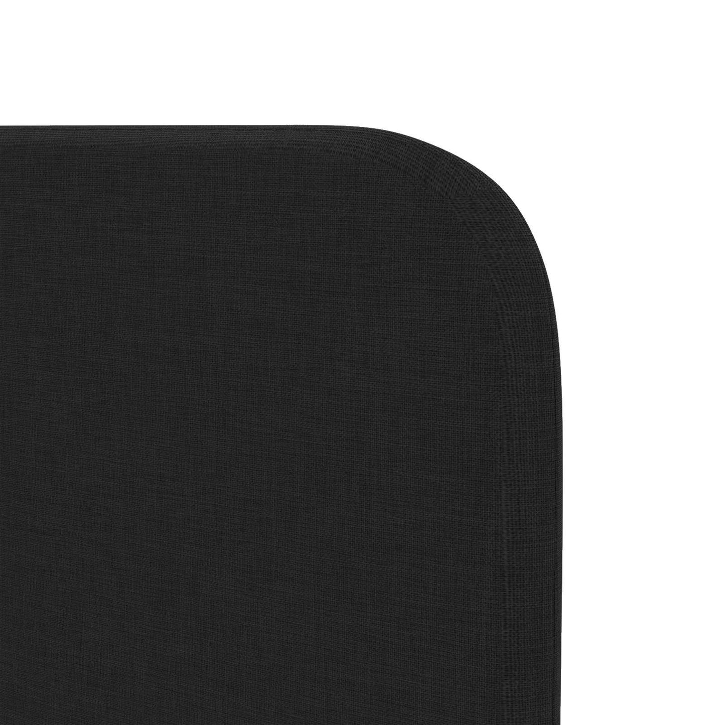 Orecchia della Testata Nero 80 x 16 x 4 cm Tessuto | homemem39
