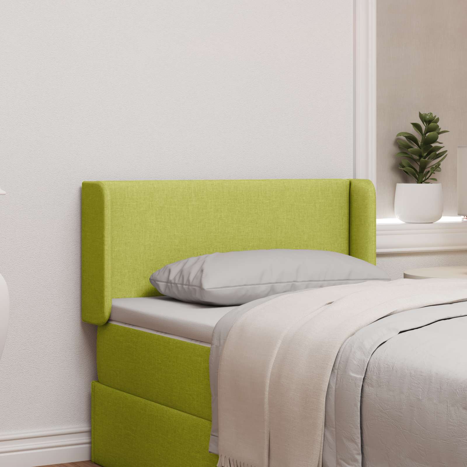 Orecchia della Testata Grigio 80 x 16 x 4 cm Tessuto | homemem39