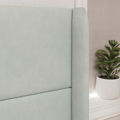 Orecchia della Testata Grigio chiaro 80 x 16 x 4 cm Velluto | homemem39