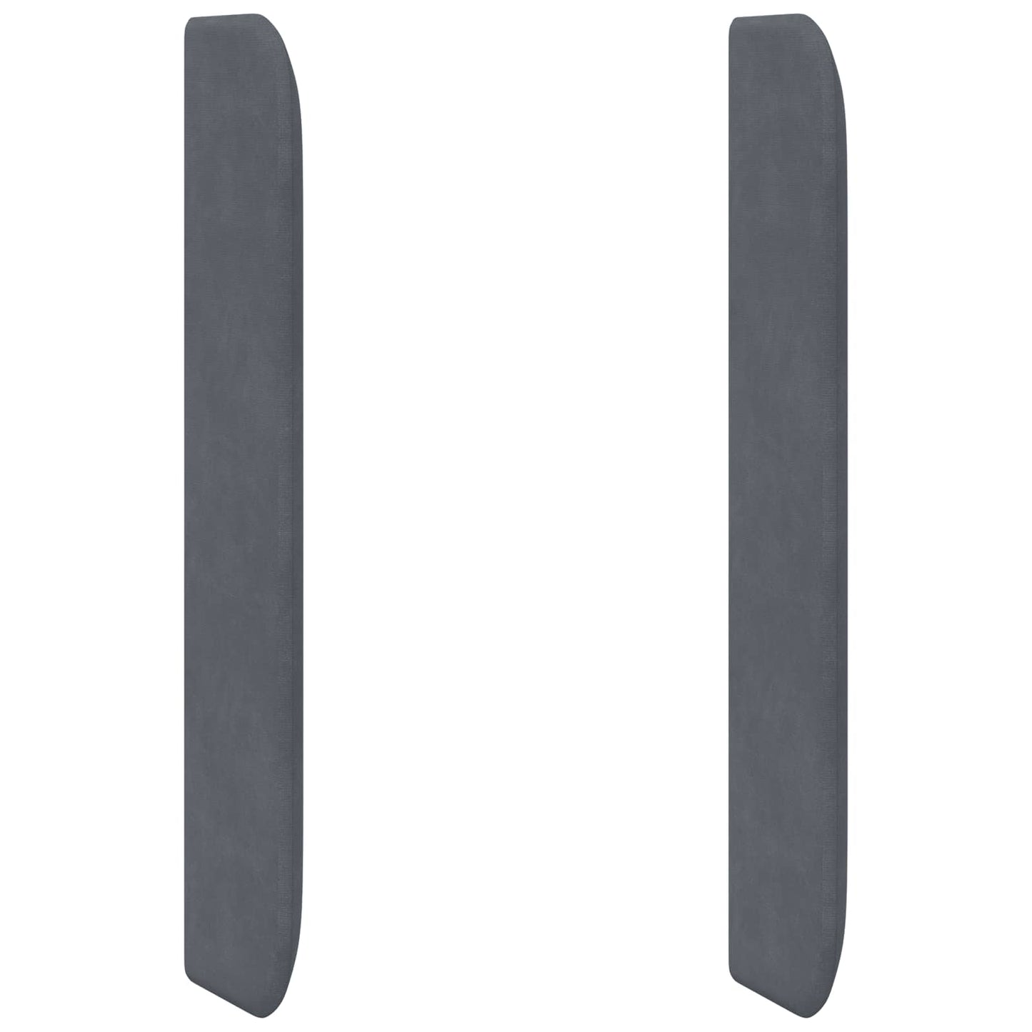 Orecchia della Testata Grigio 80 x 16 x 4 cm Velluto | homemem39
