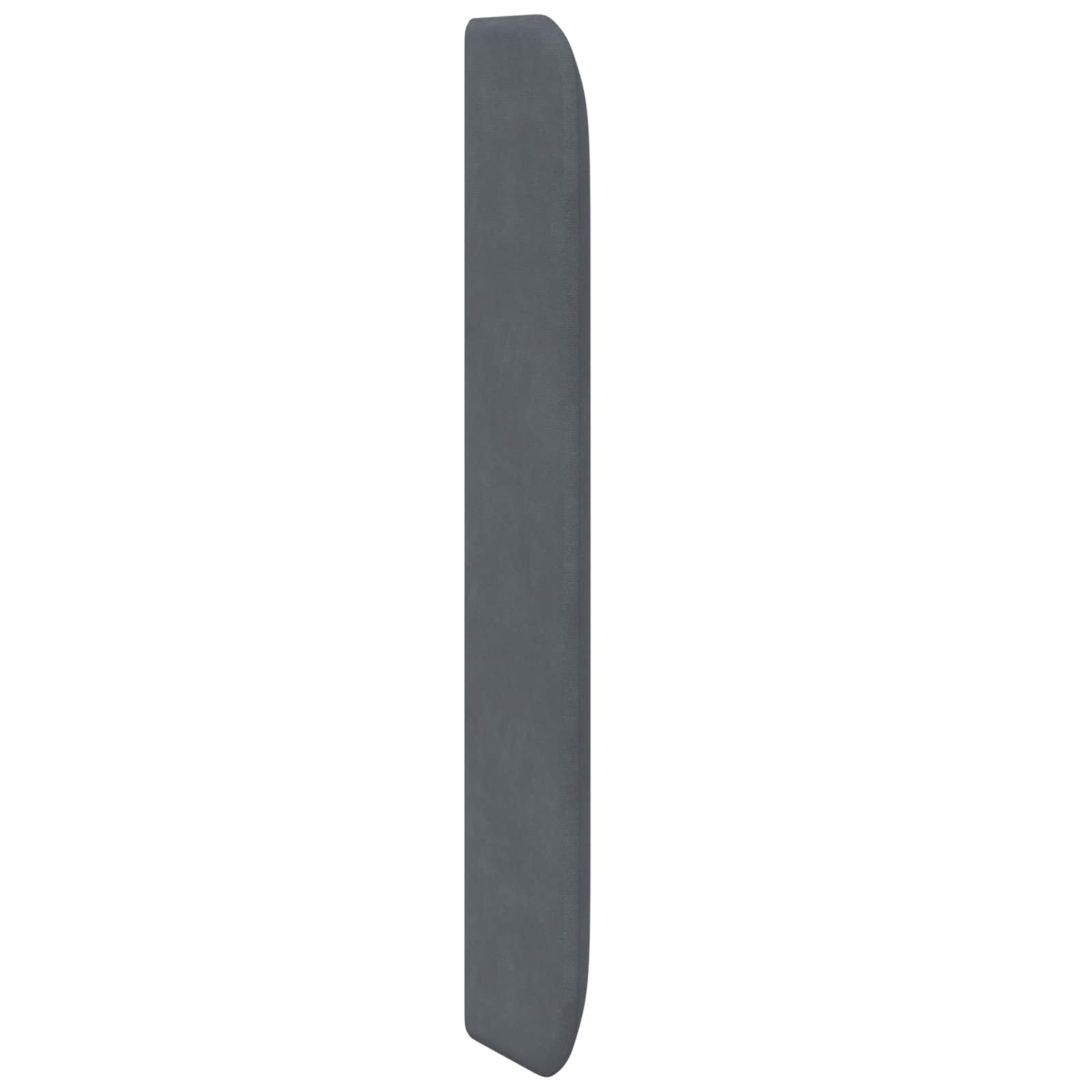Orecchia della Testata Grigio 80 x 16 x 4 cm Velluto | homemem39