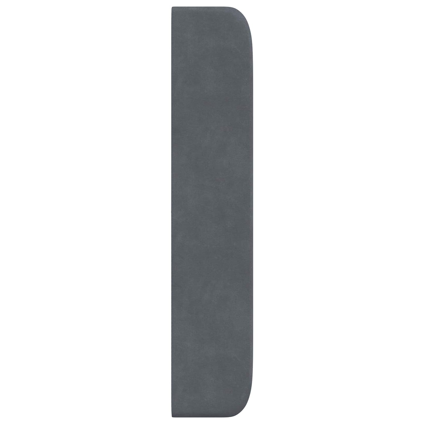 Orecchia della Testata Grigio 80 x 16 x 4 cm Velluto | homemem39