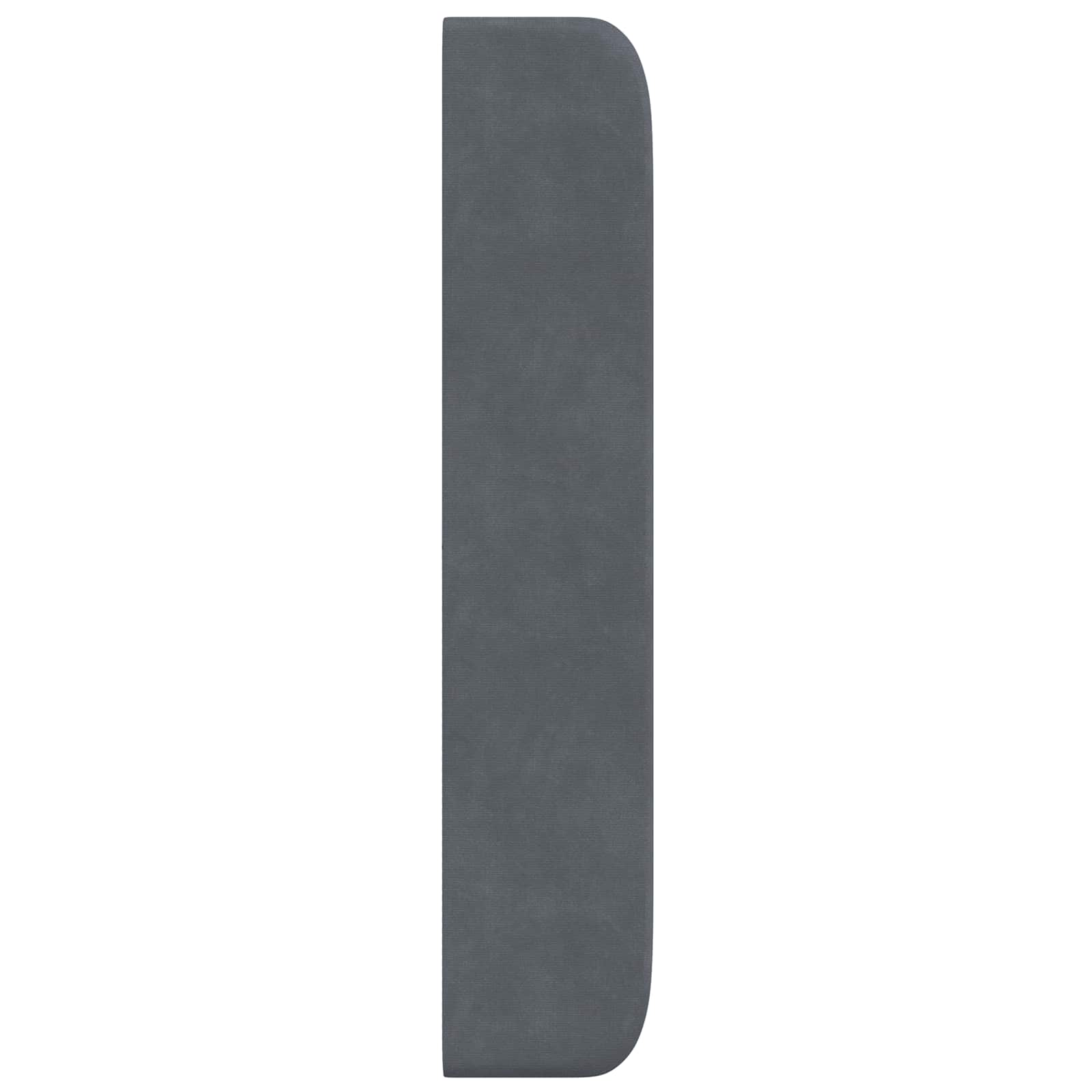 Orecchia della Testata Grigio 80 x 16 x 4 cm Velluto | homemem39