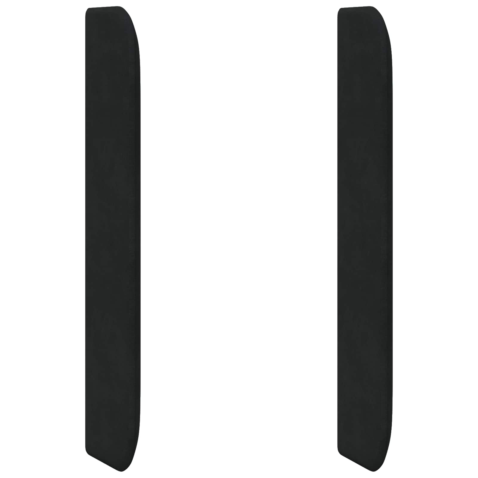 Orecchia della Testata Nero 80 x 16 x 4 cm Velluto | homemem39