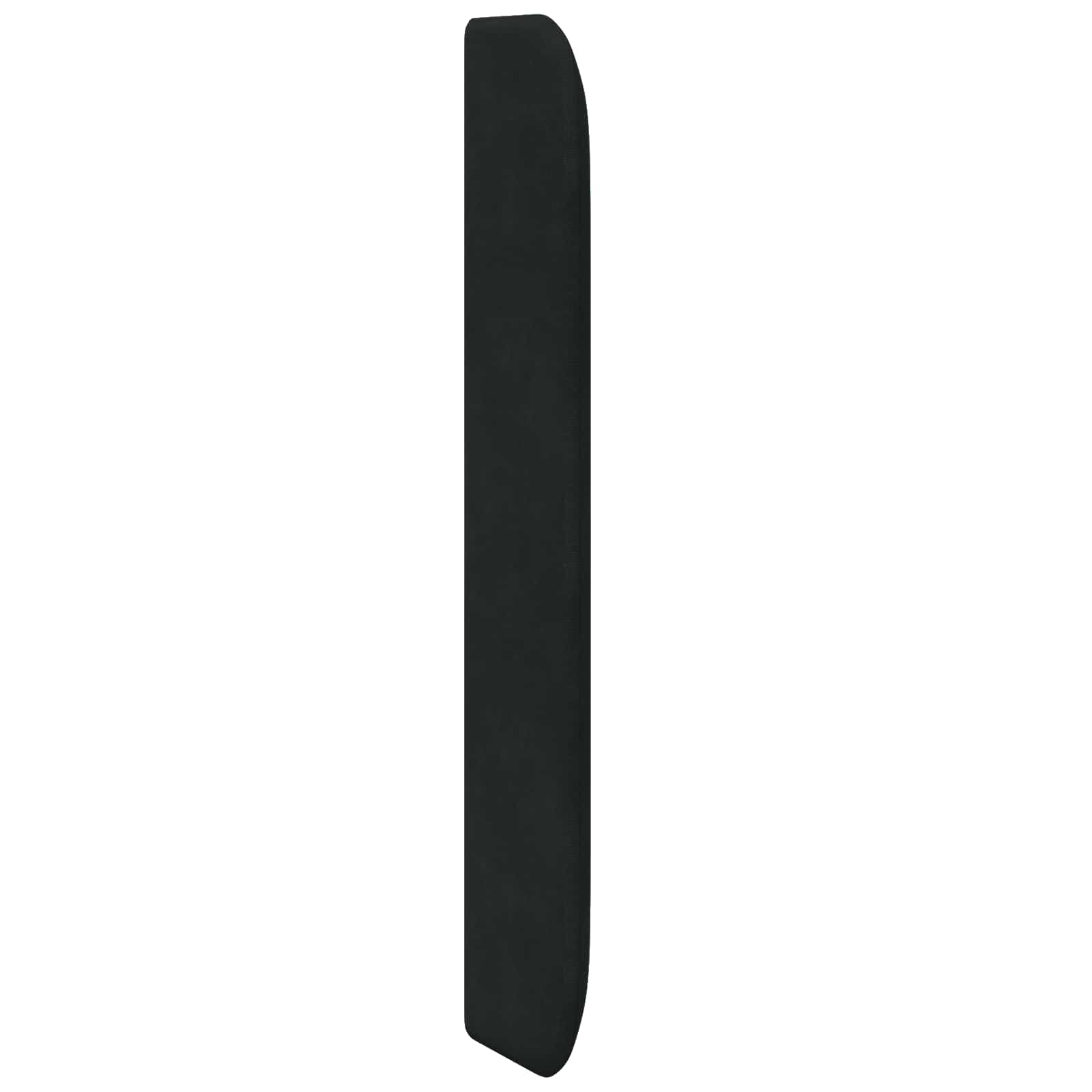 Orecchia della Testata Nero 80 x 16 x 4 cm Velluto | homemem39