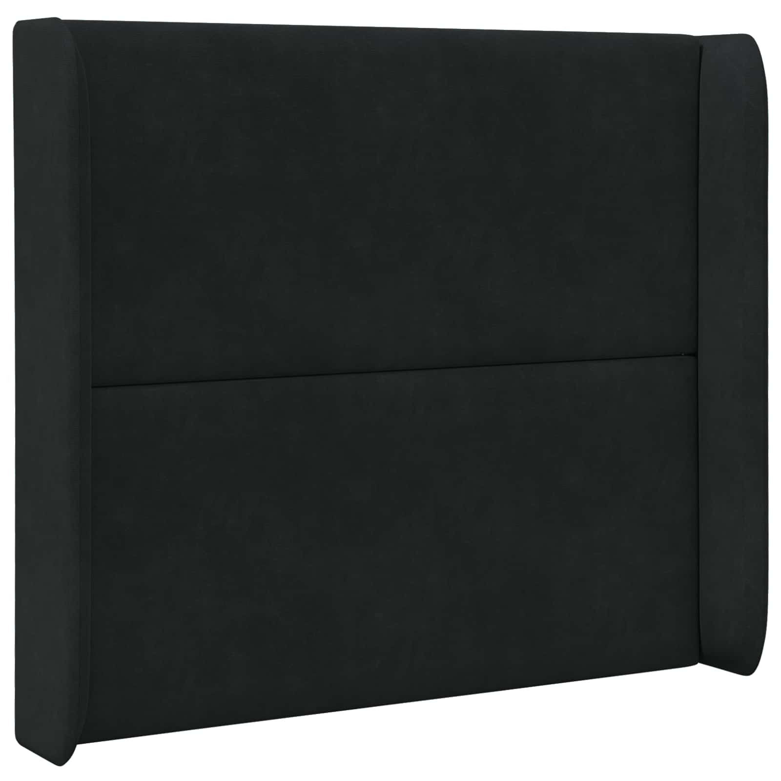 Orecchia della Testata Nero 80 x 16 x 4 cm Velluto | homemem39
