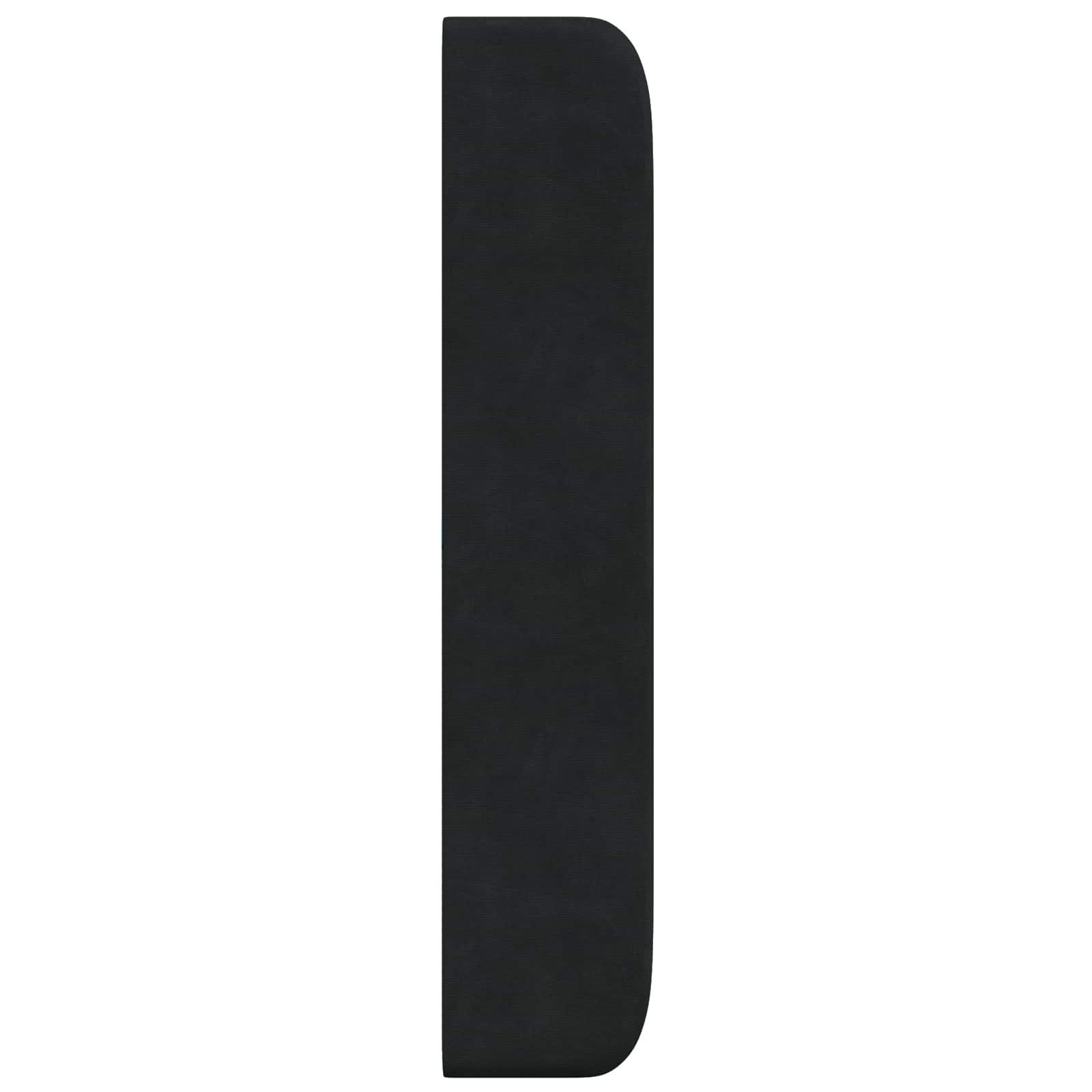 Orecchia della Testata Nero 80 x 16 x 4 cm Velluto | homemem39