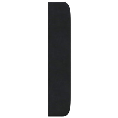 Orecchia della Testata Nero 80 x 16 x 4 cm Velluto | homemem39