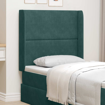 Orecchia della Testata Verde 80 x 16 x 4 cm Velluto | homemem39