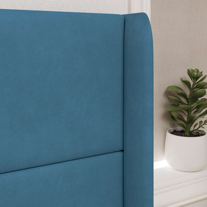 Orecchia della Testata Blu 80 x 16 x 4 cm Velluto | homemem39