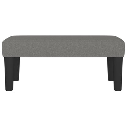Panca Grigio Scuro 70x30x30 cm in Tessuto - homemem39