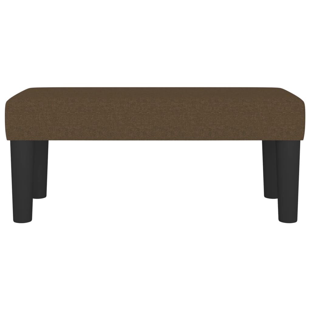 Panca Marrone Scuro 70x30x30 cm in Tessuto - homemem39