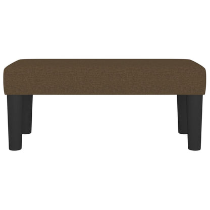 Panca Marrone Scuro 70x30x30 cm in Tessuto - homemem39