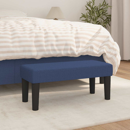 Panca Blu 70x30x30 cm in Tessuto
