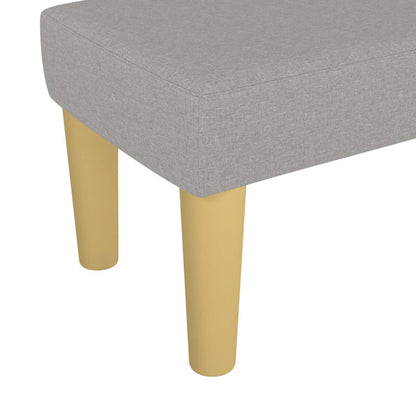 Panca Grigio Chiaro 70x30x30 cm in Tessuto - homemem39