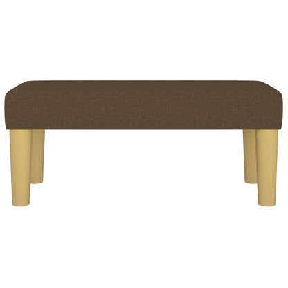 Panca Marrone Scuro 70x30x30 cm in Tessuto - homemem39