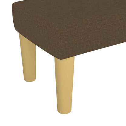Panca Marrone Scuro 70x30x30 cm in Tessuto - homemem39