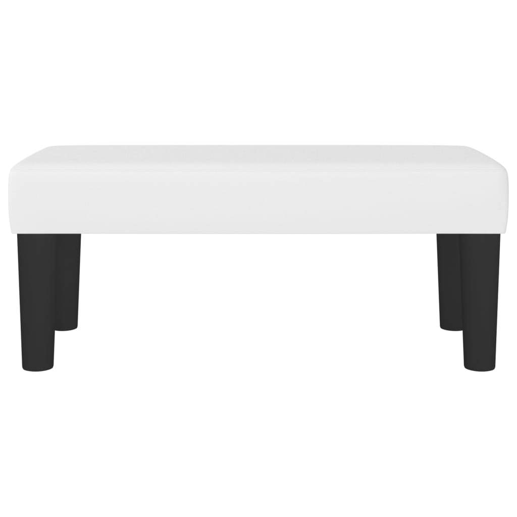Panca Bianca 70x30x30 cm in Similpelle - homemem39