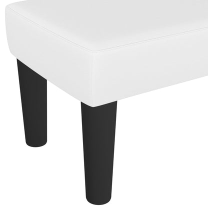 Panca Bianca 70x30x30 cm in Similpelle - homemem39