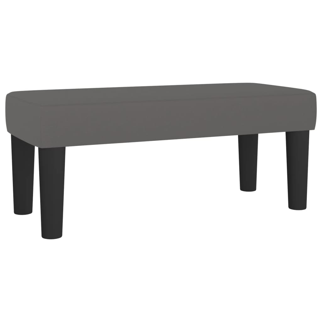 Panca Grigia 70x30x30 cm in Similpelle - homemem39