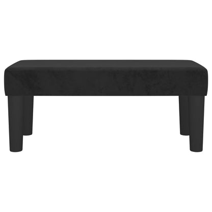 Panca Nera 70x30x30 cm in Velluto - homemem39