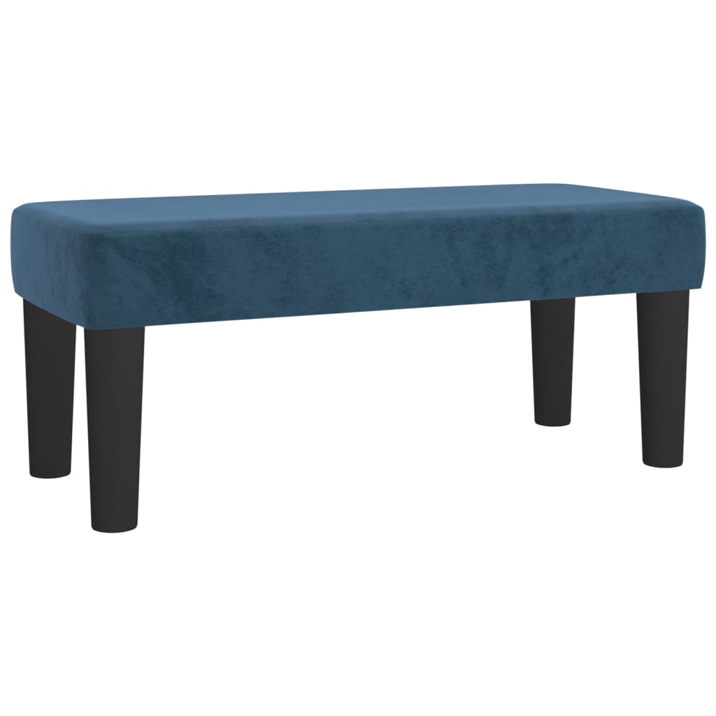 Panca Blu Scuro 70x30x30 cm in Velluto - homemem39