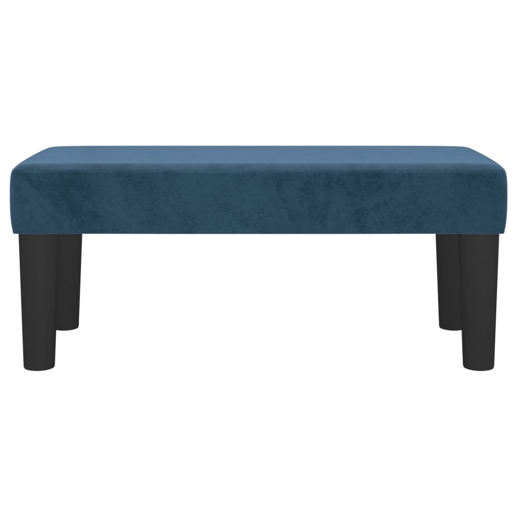 Panca Blu Scuro 70x30x30 cm in Velluto - homemem39
