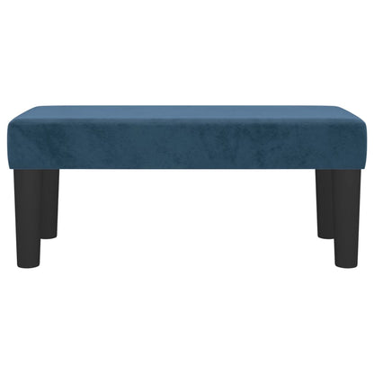 Panca Blu Scuro 70x30x30 cm in Velluto - homemem39
