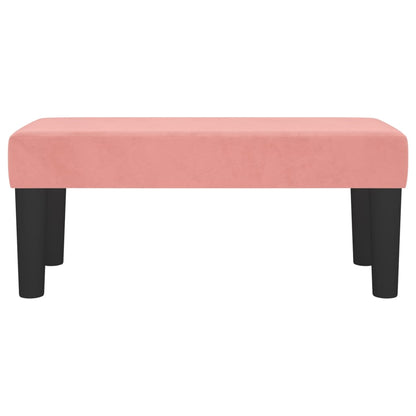 Panca Rosa 70x30x30 cm in Velluto - homemem39
